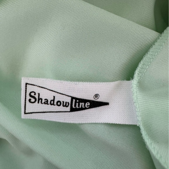 Shadowline Two Piece Vintage Mint Green Nightgown and Robe Peignoir Set - Picture 9 of 12